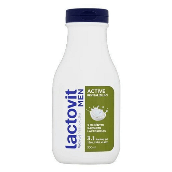 Lactovit Men3v1 Aktives revitalisierendes Duschgel 300 ml