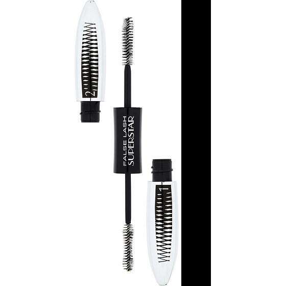 Loreal Paris Falsche Wimpern Superstar Mascara Schwarz 2 x 6,5 ml