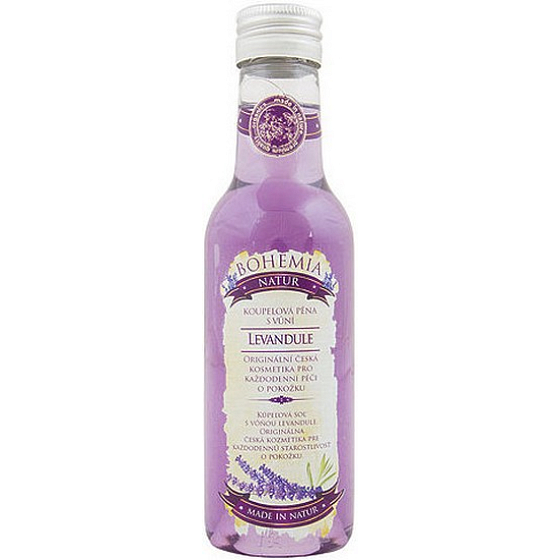 Böhmen Geschenke Lavendel mit Kräuterextrakt und dem Duft von Lavendel Badeschaum 200 ml