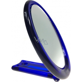 Spiegel mit Griff oval blau 12 x 9,5 cm 60190