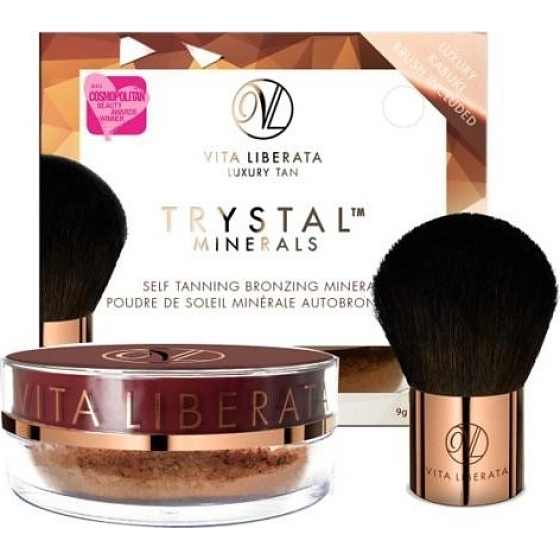 Vita Liberata Trystal Minerals Puder Selbstbräuner-Mineral-Exklusivpuder mit Mattierungseffekt 02 Bronze 9 g