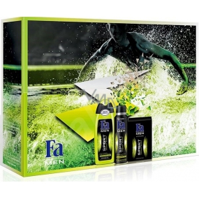 Fa Men Sport Energy Boost Duschgel 250 ml + Antitranspirant Deodorant Spray 150 ml + Aftershave 100 ml, Kosmetikset