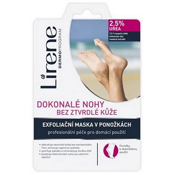 Lirene Perfekte Füße ohne verhärtete Haut 2,5% Urea Peeling-Maske in Socken