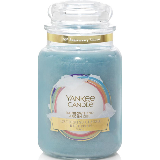 Yankee Candle Rainbows End - Am Ende der Regenbogen-Duftkerze Returning Classic großes Glas 623 g