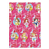 Ditipo Geschenkpapier 70 x 200 cm Weihnachten Disney Princess Winter Magic dunkelrosa