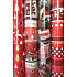 Zöwie Geschenkpapier 70 x 500 cm Weihnachten rote Häuser, Bäume, Kirche