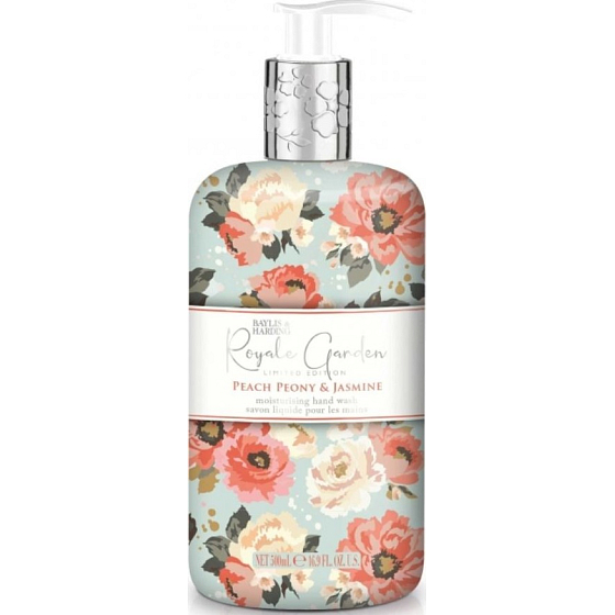 Baylis & Harding Pfirsich-, Pfingstrosen- und Jasmin-Flüssigseifenspender 500 ml
