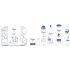 Dove Beauty For All Deeply Nourishing Shower Gel 250 ml + Intensiv Repair Hair Shampoo 250 ml + Original Deodorant Spray 150 ml + Original Toilettenseife 100 g + Rich Care Body Lotion 250 ml + Etui, Kosmetikset