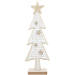 Holzbaum mit Stern und Goldglitter 11 x 30 cm