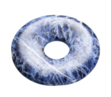 Sodalith Donut Naturstein 30 mm, Kommunikationsstein