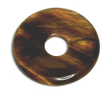 Tiger's Eye Donut Naturstein 30 mm, Stein der Sonne und der Erde, Stein der Sonne und der Erde, bringt Glück und Reichtum