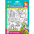 Ditipo Sticker zum Ausmalen Prinzessinnen 175 x 210 mm 6 Stück