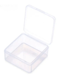 Kunststoffbox klar 7,4 x 7,4 x 2,5 cm, 1 Stück