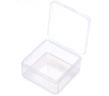 Kunststoffbox klar 7,4 x 7,4 x 2,5 cm, 1 Stück