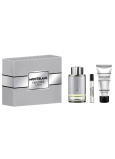 Montblanc Explorer Platinum Eau de Parfum für Männer 100 ml + Duschgel 100 ml + Eau de Parfum 7,5 ml Mini, Geschenkset