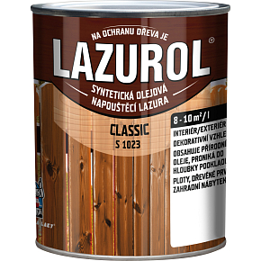 Lazurol Classic S1023 dünnschichtige Holzlasur mit Ölanteil, 0025 sipo, 750 ml