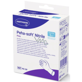 Hartmann Peha-soft Fino Nitrilové rukavice jednorázové S 10 kusů Hartmann Peha-soft Fino Nitrilové rukavice jednorázové S 10 kusů