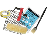 Spokar Plüsch gelbgrüner Malroller, 240 mm + Halter, Folie, Klebeband