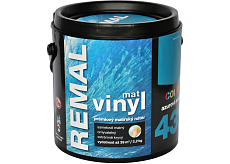 REMAL Vinyl Color mat waschbare Wandfarbe, 430 azurblau, 3,2 kg