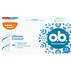 O.B. ProComfort Super Tampons, 32 Stk O.B. ProComfort Super Tampons, 32 Stk
