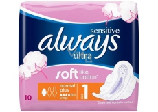 Always Ultra Sensitive Normal Plus Damenbinden 10 Stück