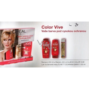 Loreal Paris Elseve Color Vive Ihre Farbe unter hohem Schutz, kosmetisches Set