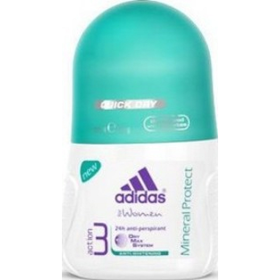 Adidas Action 3 Mineral Protect Ball Antitranspirant Deodorant Roll-On für Frauen 50 ml
