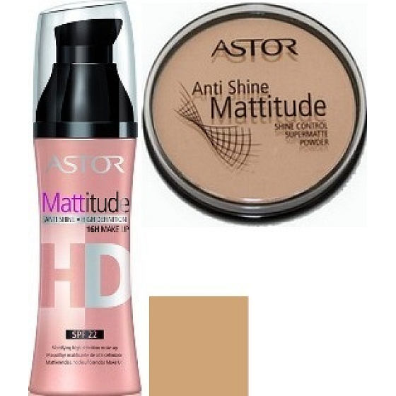 Astor Mattitude HD Make-up 012 30 ml + Anti Shine Mattitude 003 14 g