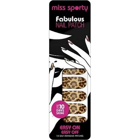 Miss Sports Fabulous Nail Patch Nagelaufkleber 005 Fierce Leopard 10 Stück