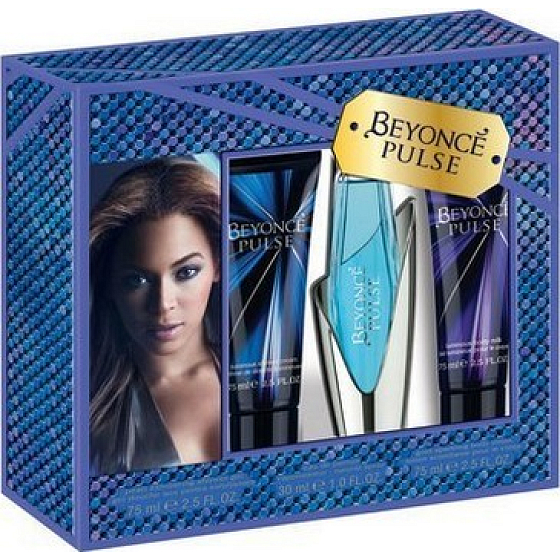 Beyoncé Pulse parfümiertes Wasser 30 ml + Duschgel 75 ml + Körperlotion 75 ml, Geschenkset