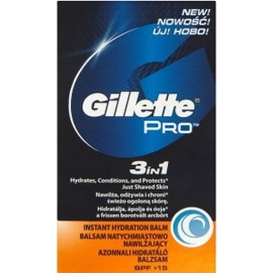 Gillette Pro 3in1 SPF15 + Aftershave, für Männer 50 ml