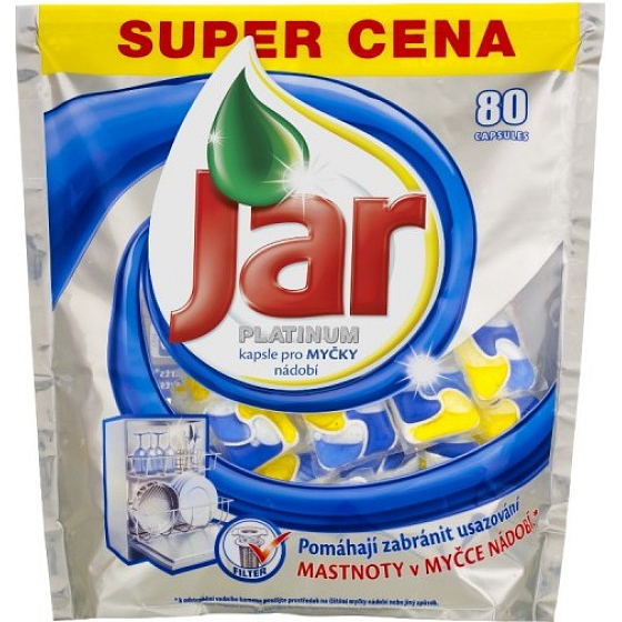 Jar Platinum Lemon Geschirrspüler Kapseln 80-tlg