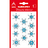 Arch Holographische dekorative Weihnachtsaufkleber mit Glitzern 704-SG blau-silber 8,5 x 12,5 cm