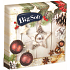 Große weiche Papierservietten 2-lagig 33 x 33 cm 20 Stück Weihnachtsbraune Dekorationen + weißer Stern
