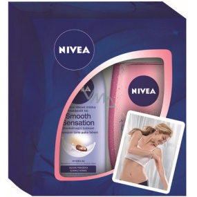 Nivea Smooth Body Lotion Smooth Sensation 250 ml + Seerose & Ölduschgel 250 ml Kosmetikset für Frauen