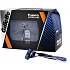 Gillette Fusion ProGlide Manuelles Uhrwerk + Ersatzkopf 3 Stück + Kosmetiktasche, Kosmetikset für Herren