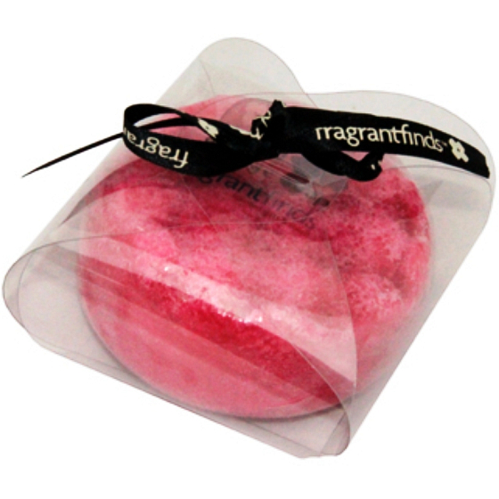 Duftende Lady Bird Glycerin Massageseife mit einem Schwamm, gefüllt mit dem Duft von Marc Jacobs Dot Parfüm in Rot 200 g