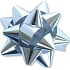 Nekupto Starfish großes Metall Silber 8 cm