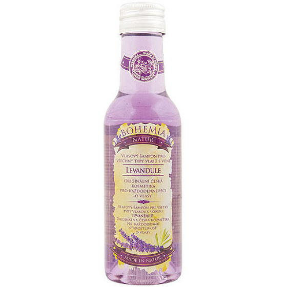 Bohemia Gifts Lavender mit Kräuterextrakt und Lavendelduft-Shampoo für alle Haartypen 200 ml
