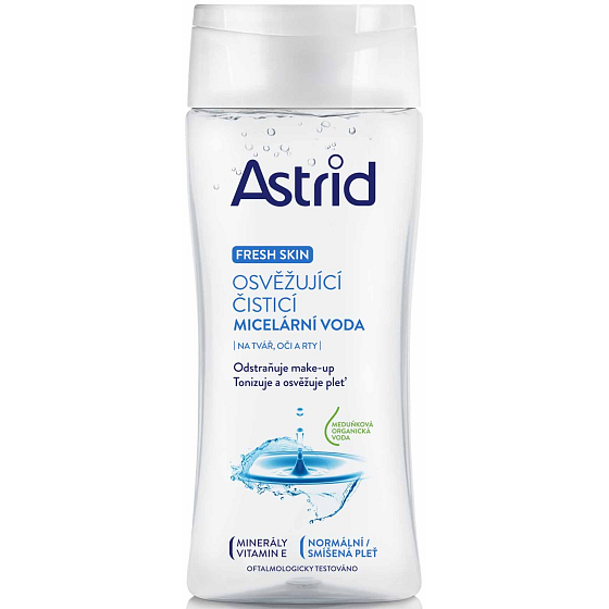 Astrid Fresh Skin Erfrischendes reinigendes Mizellenwasser für normale Haut und Mischhaut 200 ml