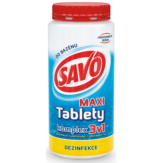 Savo 3in1 Maxi Komplex Chlortabletten zur Pooldesinfektion 1,4 kg