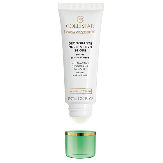 Collistar Multi-active mit Hafermilch 24h Ball Antitranspirant Deo Roll-on für Frauen - ohne Alkohol 75 ml