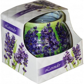 Lavendel dekorative aromatische Kerze im Glas 80 g zugeben