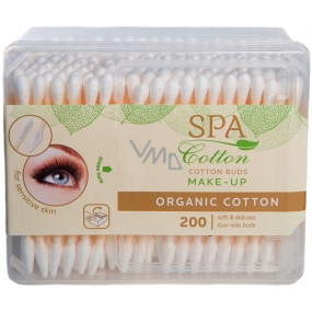 Spa Cotton Cotton Makeup Wattestäbchen zum Entfernen von Make-up in einer Schachtel mit 200 Stück