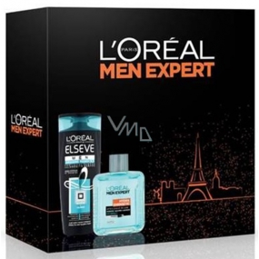Loreal Paris Men Hydra Energetic Aftershave 100 ml + Elseve Shampoo zur Reduzierung des Haarausfalls 250 ml, Kosmetikset