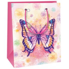 Ditipo Geschenk Papiertüte 11,4 x 6,4 x 14,6 cm Schmetterling