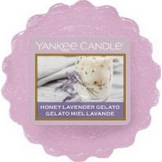 Yankee Candle Honey Lavender Gelato - Lavendeleis mit nach Honig duftendem Wachs für Aromalampe 22 g