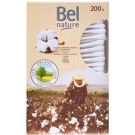 Bel Nature Bio Wattestäbchen 200 Stück