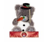 Ich zu dir Teddybär Schneemann mit Karotte 14 cm