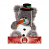 Ich zu dir Teddybär Schneemann mit Karotte 14 cm